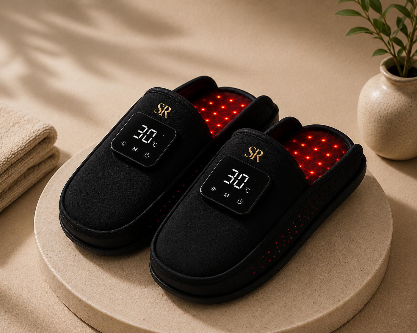 Stride Revived™ Red Light Therapy Slippers