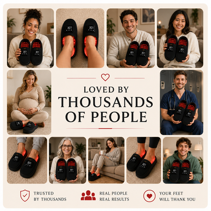Stride Revived™ Red Light Therapy Slippers