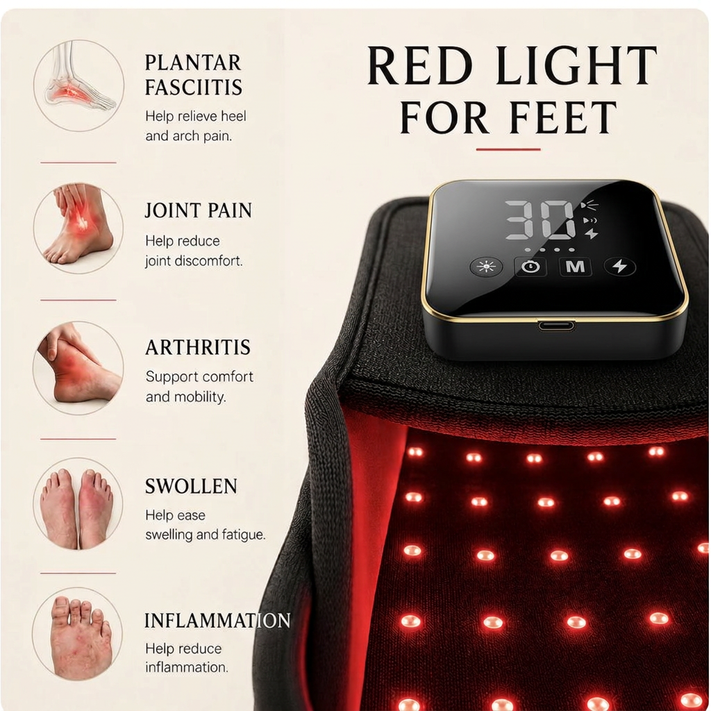 Stride Revived™ Red Light Therapy Slippers